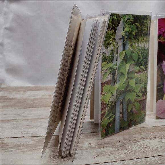 Plant Themed Small Travel Journals with Slip Covers, Handmade Small Notebook - Picture 3 of 9